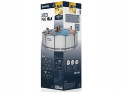 BASEN OGRODOWY STELAŻOWY Z POMPA Bestway 366x100 ZESTAW Z drabinka MAX 22w1