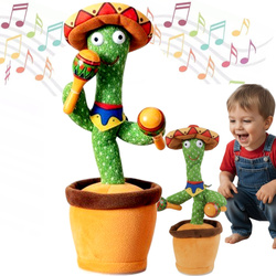 TAŃCZĄCY KAKTUS Z MARAKASY ZABAWKA ŚPIEWAJĄCA POWTARZAJĄCY DLA DZIECI XXL