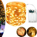 LAMPKI DRUCIKI BIAŁE CIEPŁE 100 LED 10M CHOINKOWE NA BATERIE ŚWIATEŁKA
