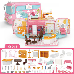 Rozkładany kamper WAKACYJNY Koala domek dla lalek AUTO otwierany AUTOBUS