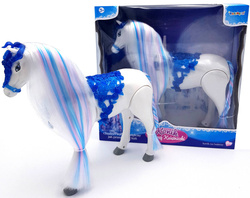 Duży CHODZĄCY KOŃ KONIK KUCYK dla LALKI LALEK DŹW.