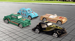 ZESTAW AUTEK Resoraki Autka Metalowe Samochodziki GARBUSEK cabrio AUTA 16sz