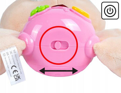 ZAJĄCZEK KRÓLICZEK KRÓLIK PLUSZOWY INTERAKTYWNY ZE ŚWIATŁEM I MUZYKĄ