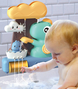 DINO ZABAWKA DO KĄPIELI WODY POD PRYSZNIC NA BASEN FONTANNA DINOZAUR