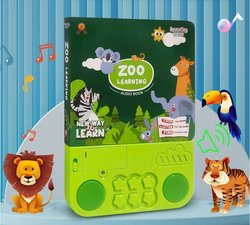 KSIĄŻKA Z dźwiękami Zwierzęta Z ZOO KSIĄŻECZKA DO NAUKI ANGIELSKIEGO NAUKA