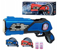 PISTOLET APARAT AUTOMAT DO ROBIENIA BANIEK MYDLANYCH NA BAŃKI ZABAWKA PŁYN