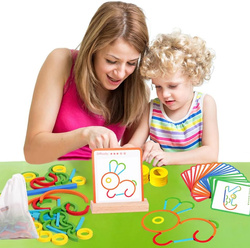 UKŁADANKA MONTESSORI DREWNIANE PUZZLE KREATYWNE DLA DZIECI NA PREZENT