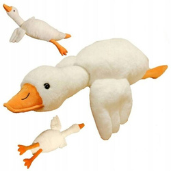 GĘŚ PLUSZOWA PIPA MASKOTKA PODUSZKA DUŻA 90cm ZABAWKA KACZKA PLUSZAK XXL