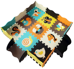 PIANKOWA MATA PUZZLE SKŁADANA DO RACZKOWANIA ZABAWY DLA DZIECI NIEMOWLĄT XL
