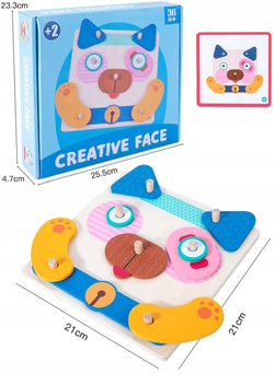 DREWNIANA UKŁADANKA MANIPULACYJNA MONTESSORI ZABAWKA DO NAUKI DLA DZIECI