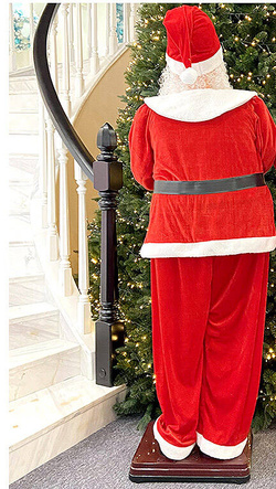 OGROMNY MIKOŁAJ 180cm FIGURA TAŃCZY ŚPIEW OZDOBA BOŻE NARODZENIE ŚWIĄTECZNA