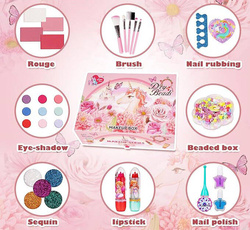 Kosmetyki zestaw do makijażu kuferek na prezent dla dziewczynki dzieci