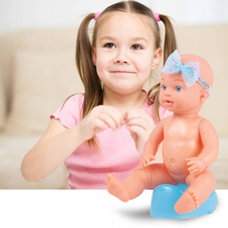 LALKA BOBAS z NOSIDEŁKIEM I NOCNIKIEM W PIĘKNEJ SUKIENCE Z KRÓLICZKIEM!