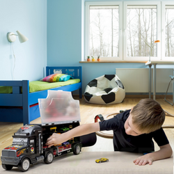 TIR LAWETA DLA DZIECI ZABAWKA AUTKA ZESTAW CIĘŻARÓWKA Z AUTKAMI DO ZABAWY