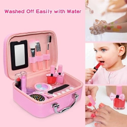 WALIZKA Z KOSMETYKAMI SYRENKA ZESTAW DO ROBIENIA MAKEUP PAZNOKCI DLA DZIECI