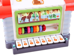 DOMEK sorter KLOCKI zwierzątka pianinko ZABAWKA