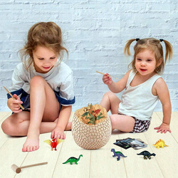 SKAMIELINA JUMBO JAJKO DINOZAURA Z 12 FIGURKAMI WYKOPALISKA MAŁY ARCHEOLOG