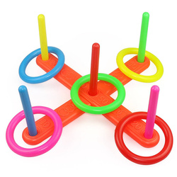 SERSO GRA ZRĘCZNOŚCIOWA SPORTOWA RZUCANIE KÓŁEK RINGÓW do celu NA KIJKI