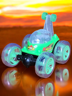 AUTO TWISTER SAMOCHÓD ZDALNIE STEROWANY NA PILOT DLA DZIECI AKROBATA LED XL