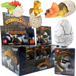 JAJO DINOZAURA ROSNĄCY WYKLUWAJĄCY Z JAJKA JAJKO