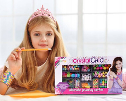 KORALIKI ZESTAW KREATYWNY ZESTAW DO TWORZENIA BRANSOLETKEK DLA DZIECI