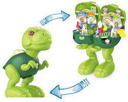 DINOZAUR SKLEP dla dzieci akcesoria spożywcze DUŻA FIGURKA DINO ZABAWA W