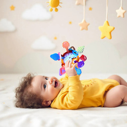 GRYZAK Zabawka Sensoryczna Montessori GRZECHOTKA Antystresowa Dla Dzieci