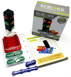 SYGNALIZACJA ŚWIETLNA LED DLA DZIECI ZESTAW MŁODY ELEKTRYK ZABAWKA DO NAUKA