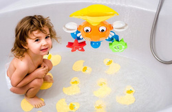 KRAB PRZELEWOWY FONTANNA ZABAWKA DO WODY KARUZELKA DO KĄPIELI DLA DZIECI