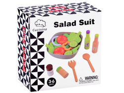 Miska sałaty drewniane warzywa sałatka ZA4194