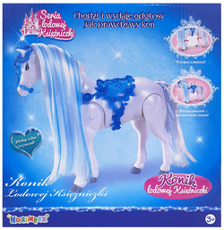 Duży CHODZĄCY KOŃ KONIK KUCYK dla LALKI LALEK DŹW.