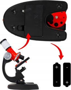 MIKROSKOP NAUKOWY DO ZABAWY UCZNIOWSKI AKCESORIA