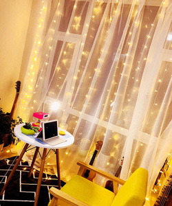 KURTYNA ŚWIETLNA LAMPKI GIRLANDA OKIENNA DRUCIKI 300 LED 3x3m USB + PILOT