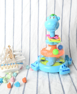 BĄCZEK INTERAKTYWNY HIPCIO KARUZELKA Z PIŁECZKAMI ZABAWKA DLA DZIECI HIPPO
