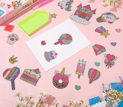 MOZAIKA DIAMENTOWA Zestaw RAMKA NAKLEJKI DINOZAURY