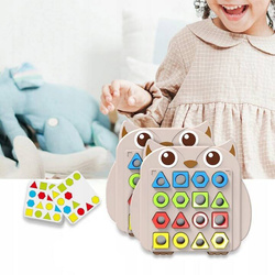 Gra Dopasuj kształty figury Tablica Układanka Montessori Zabawka do Wzorów