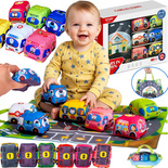 ZESTAW MIĘKKICH AUTEK I MATA EDUKACYJNA DLA NAJMŁODSZYCH TORBA MIĘKKIE AUTA