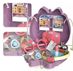 Torebka KUFEREK Zestaw PODRÓŻNICZKI Aparat 23 el. okulary opaska dla dzieci