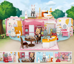 Rozkładany kamper WAKACYJNY Koala domek dla lalek AUTO otwierany AUTOBUS