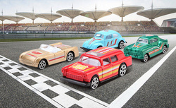 ZESTAW AUTEK Resoraki Autka Metalowe Samochodziki GARBUSEK cabrio AUTA 16sz