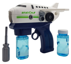 PISTOLET NA BAŃKI MASZYNA SAMOLOT APARAT DO ROBIENIA BANIEK + PŁYN