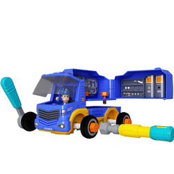 AUTO POLICJA RADIOWÓZ DO SKRĘCANIA FIGURKA KIEROWCY ŚRUBOKRĘTY ŚWIATŁO DŹW.