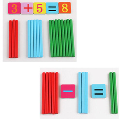 Gra Edukacyjna Zestaw do Nauki Liczenia PATYCZKI i Zegar Magnetyczne Liczby