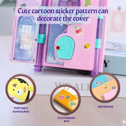 MAGICZNY SEKRETNY PAMIĘTNIK ZAMEK NA KLUCZYK ZE SCHOWKAMI ZESTAW DLA DZIECI