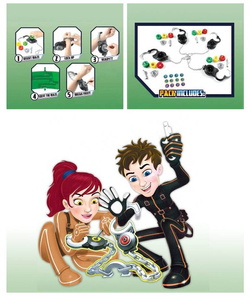 Złam kod Gra rodzinna Uwolnij się z kajdanek Escape Room KAJDANKI 3 poziomy