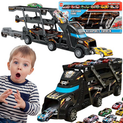 Ciężarówka Transporter Tir Laweta Auta Resoraki Wyrzutnia Zestaw Dla Dzieci