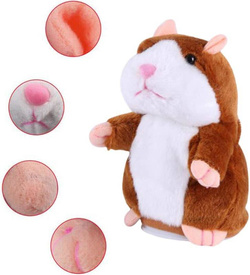 Chomik Powtarzający Gadający słowa Pluszak Maskotka Zabawka dla Dzieci