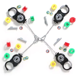 Złam kod Gra rodzinna Uwolnij się z kajdanek Escape Room KAJDANKI 3 poziomy