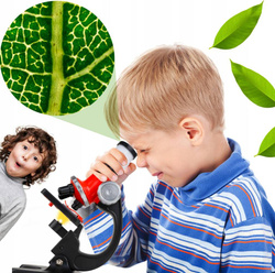 MIKROSKOP NAUKOWY DO ZABAWY UCZNIOWSKI AKCESORIA