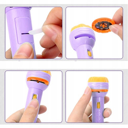 RĘCZNY PROJEKTOR RZUTNIK DO POKAZ SLAJDÓW ZDJĘĆ ZABAWKA DLA DZIECI LATARKA